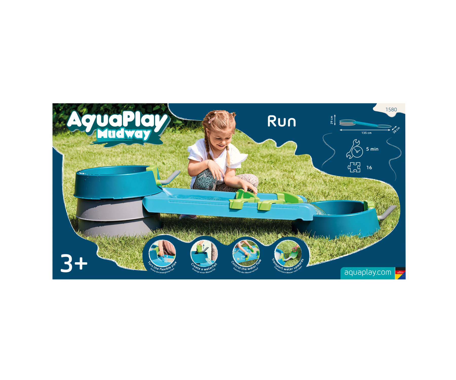 Ci Vetch Kindertafel met 4 niveaus - water en zand, zomerplezier voor peuters (leeftijd 3-5