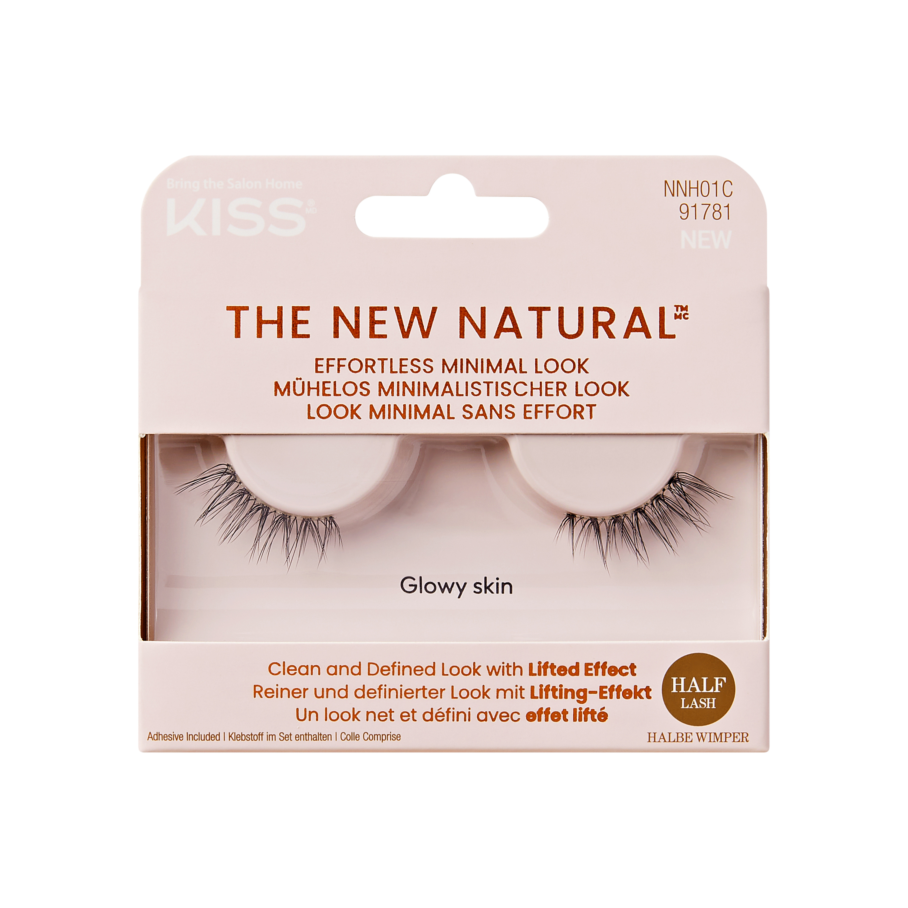 Invogue Falsche Wimpern Nr. 82 Schwarz – Wispy Look, Handgebunden, Vegan & Grausamkeitsfrei