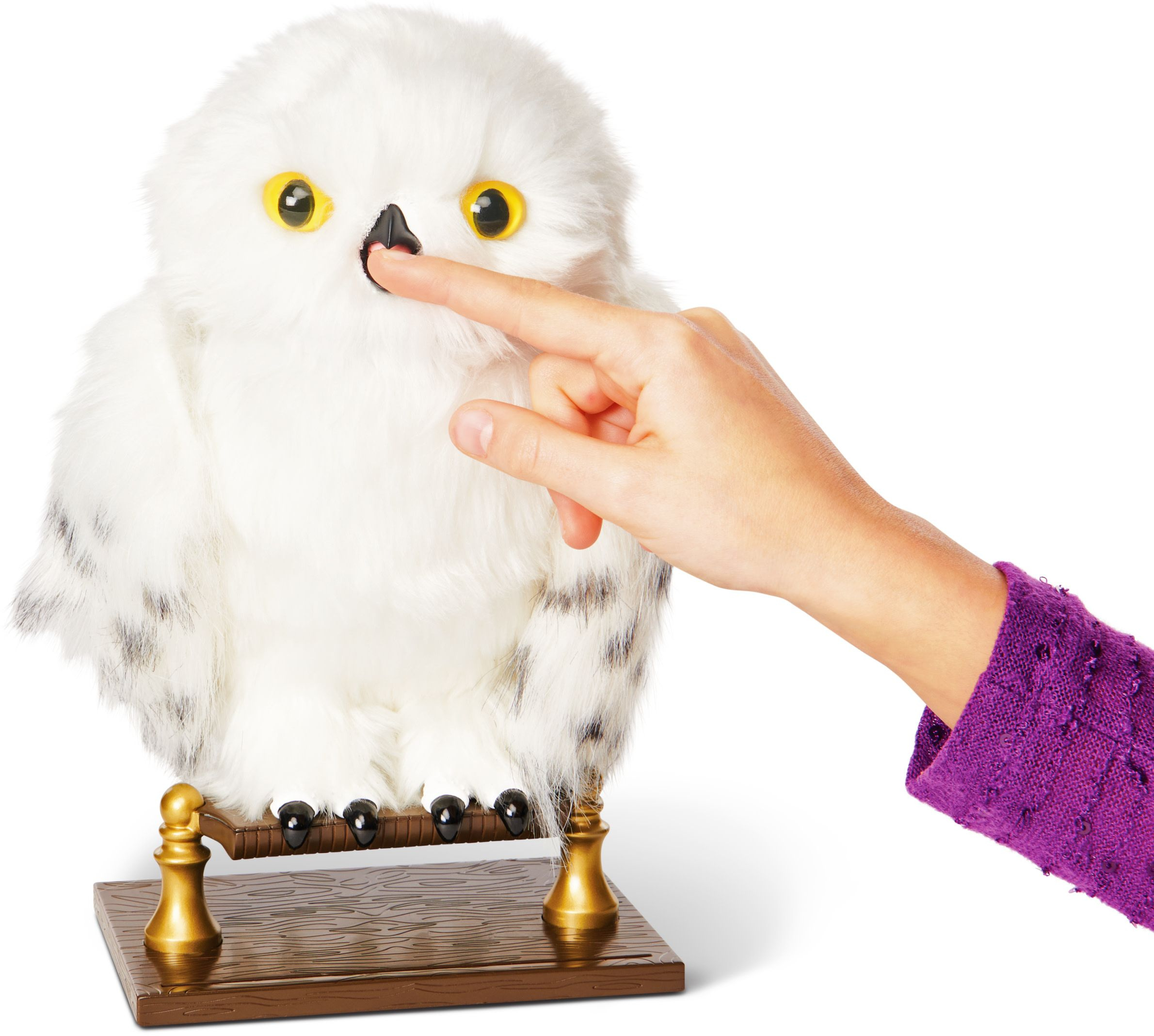 Spin Master - Harry Potter - Interaktive Plüsch-Eule Hedwig mit