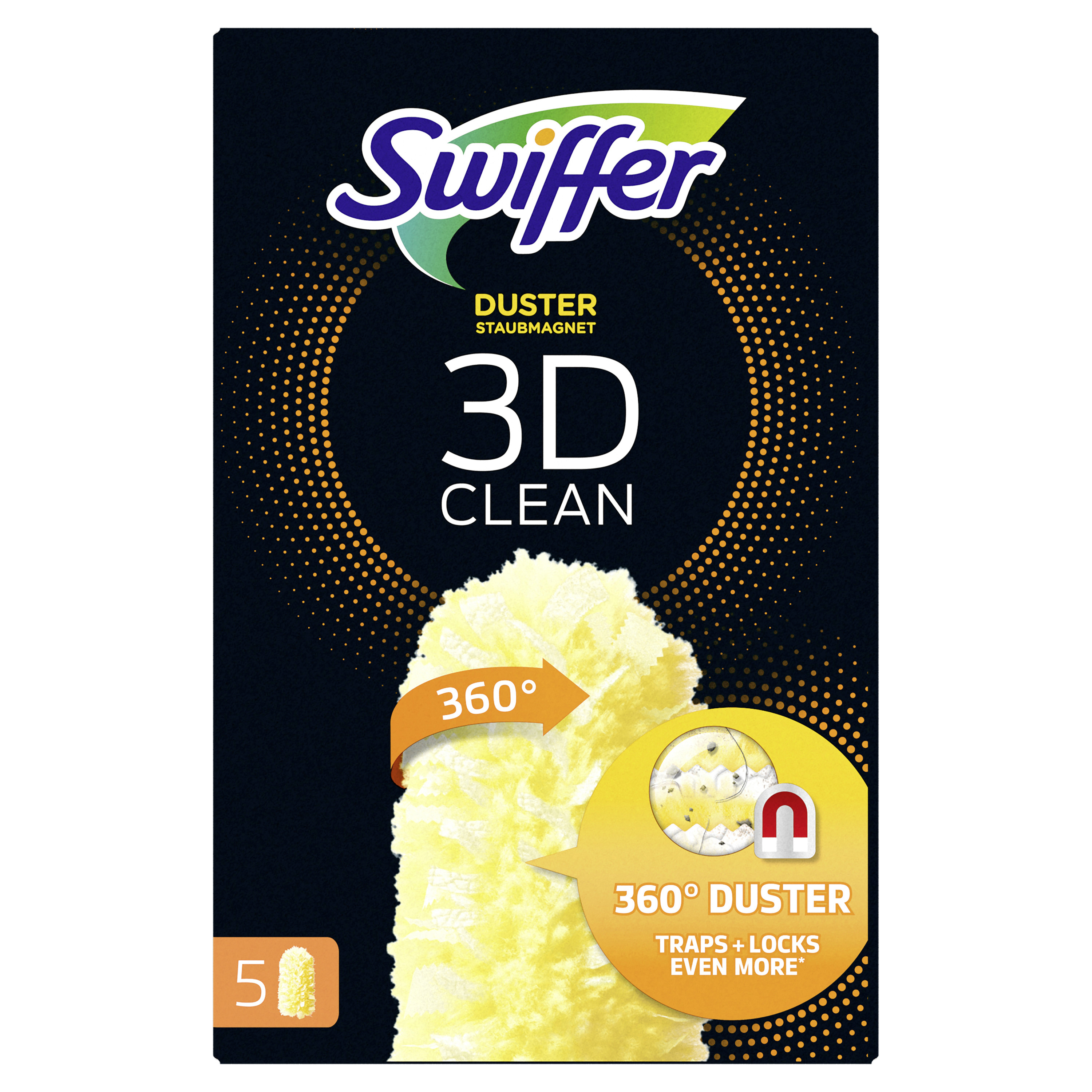 KEEPOW Wiederverwendbarer Staubmagnet für Swiffer, 4 Waschbare Nachfüllpacks für Staubwedel und KEEPOW Wiederverwendbarer Staubmagnet für Swiffer, 4 Waschbare Nachfüllpacks für Staubwedel und