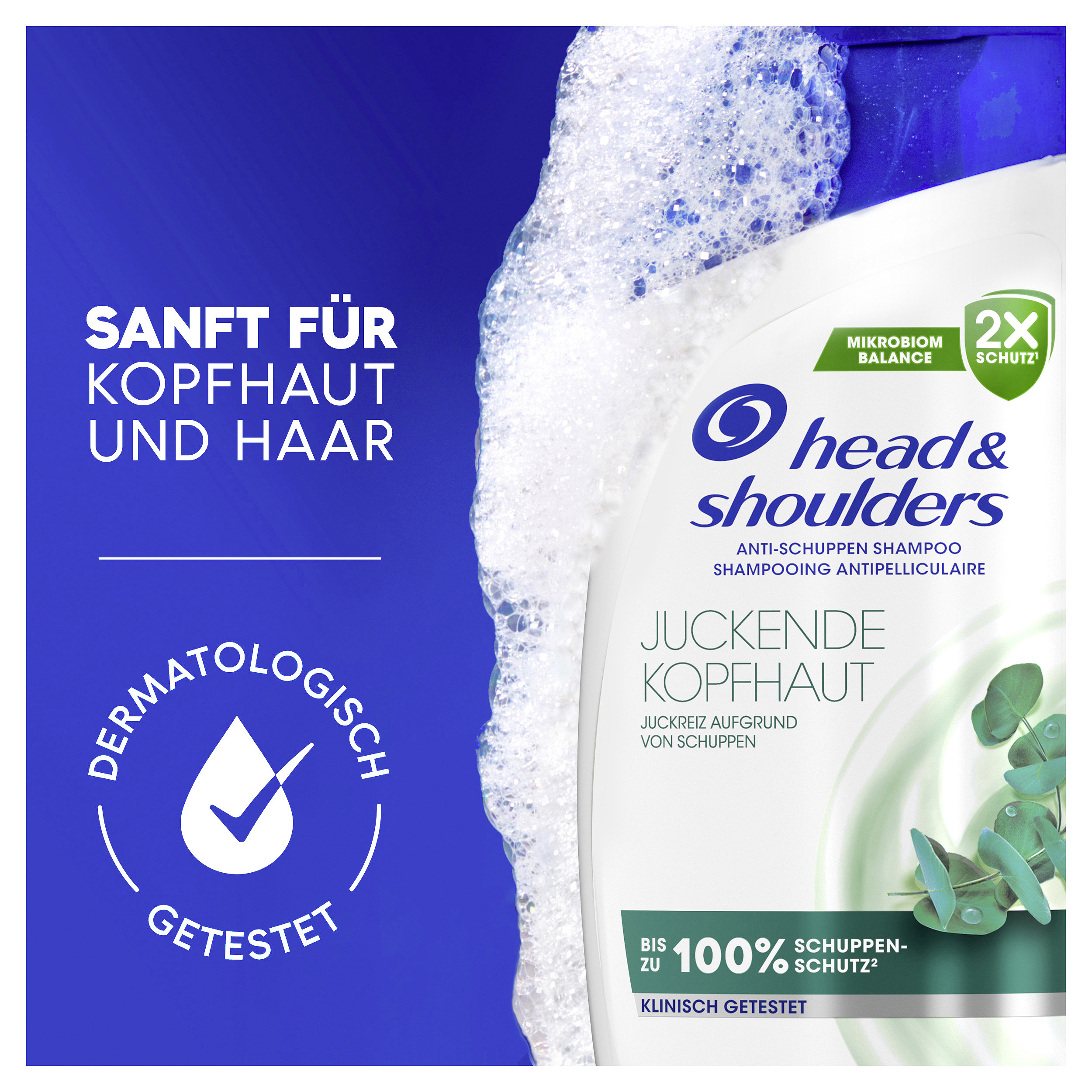 Head & Shoulders Anti-Schuppen Shampoo Bei Juckender Kopfhaut – 285 Ml Mit Eukalyptus