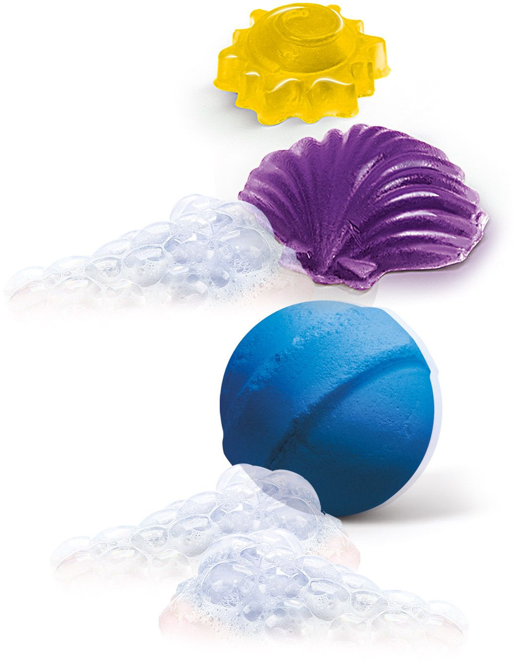 4er Seifenform Lilie – Runde Mulde, PVC, Für Badebomben & Seife, Ca. 9x9x2,5 Cm